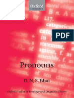 Bhat - Pronouns