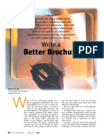 Write A Better Brochure