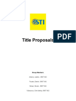 Proposals Final