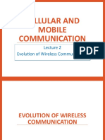 Cellular and Mobile Communication: Evolution of Wireless Communication