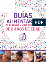 Guías Alimentarias Para Niños y Niñas Menores a 2 Años de Edad