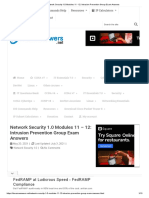 Network Security 1.0 Modules 11 - 12 - Intrusion Prevention Group Exam Answers