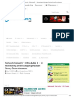 Network Security 1.0 Modules 5 - 7 - Monitoring and Managing Devices Group Exam Answers