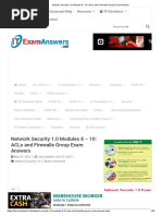 Network Security 1.0 Modules 8 - 10 - ACLs and Firewalls Group Exam Answers