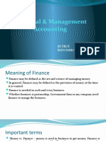 Financial Management and Accounting - 1