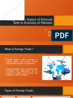 Foreign Trade: Impact of External Debt in Economy of Pakistan