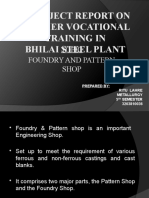 A Project Report On Summer Vocational Training in Bhilai Steel Plant