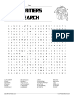 Transformers Word Search