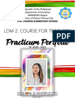 LDM 2: Course For Teachers: Josepha E. Antipuesto