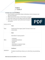 Grasps Unit: Plate Tectonics SUBJECT: Science - Grades 8 Essential Question (S)