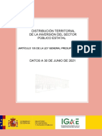 Distribució Territorial Primer Semestre 2021