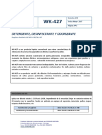 WK-427 Detergente Desinf.y Odorizante FT, F.SEGUR