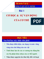 VLYSinh-Bài 1 - Cơ học và sự vận động của cơ thể