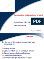 ENCH607 F2021 L01 Introduction&Equations of State