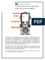 DR Uday Dokras. PHD Stockholm Sweden: Antarala-Intermediate Space in Hindu Temple Design