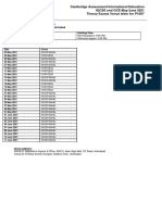 IGCSE and GCE Exam Venues and Dates for Islamabad