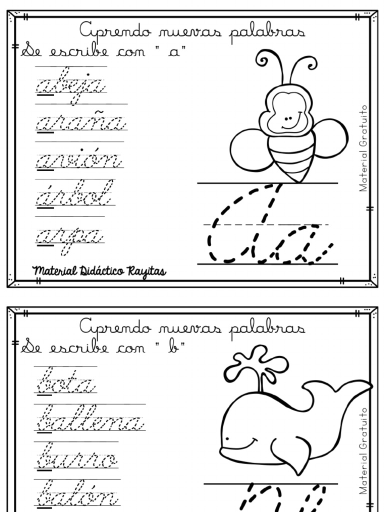 Aprendo y Trazo El Abecedario en Cursiva | PDF, image size:768x1024