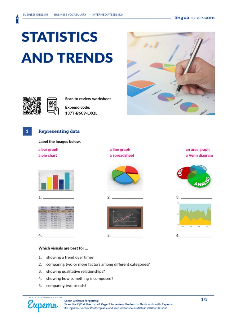 Statistics and Trends: Representing Data | PDF | Verb | Grammar