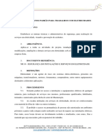 Procedimentos para trabalhos com eletricidade