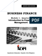 Business Finance Module 1