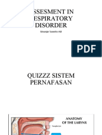 Assesment in Respiratory Disorder