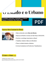 OLIVEIRA, Francisco de_O Estado e o Urbano no Brasil