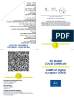 EU Digital COVID Certificate Certificat Digital European COVID