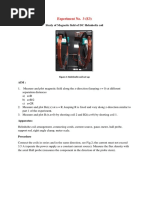 Experiment No. 3 (E3) : Study of Magnetic Field of DC Helmholtz Coil