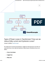 Types of Power Losses in Transformers? How Can We Reduce Eddy Current and Hysteresis Losses?
