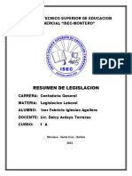 Fabricio Iglesias 1° A Resumen de Legislacion