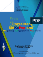 Proje CT Smil E: "Proyektong Ma - Aral"