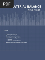 Week 2 - Material Balance Single Unit