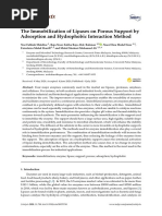 Catalysts: The Immobilization of Lipases On Porous Support by Adsorption and Hydrophobic Interaction Method