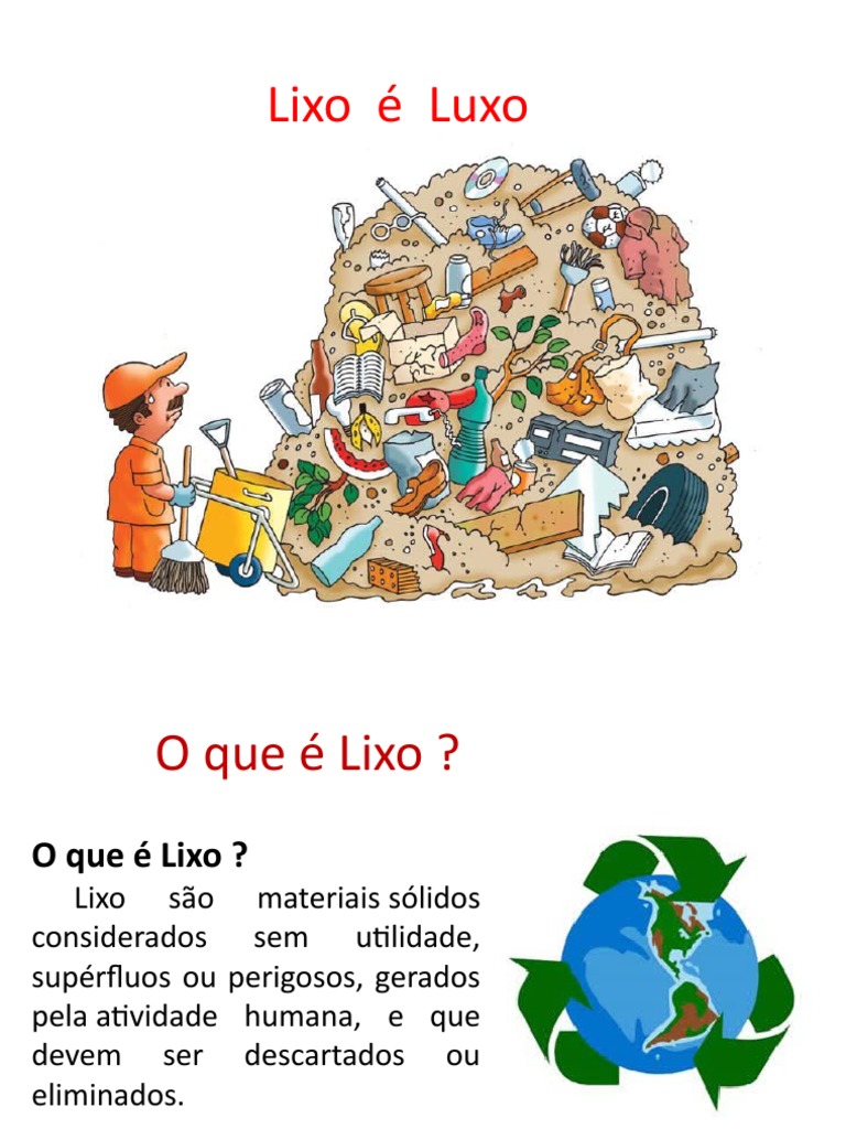 O que é lixo e seus tipos | PDF | Desperdício | Reciclagem