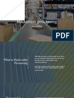 SAP Backorder Processing Overview | PDF | Delivery (Commerce ...