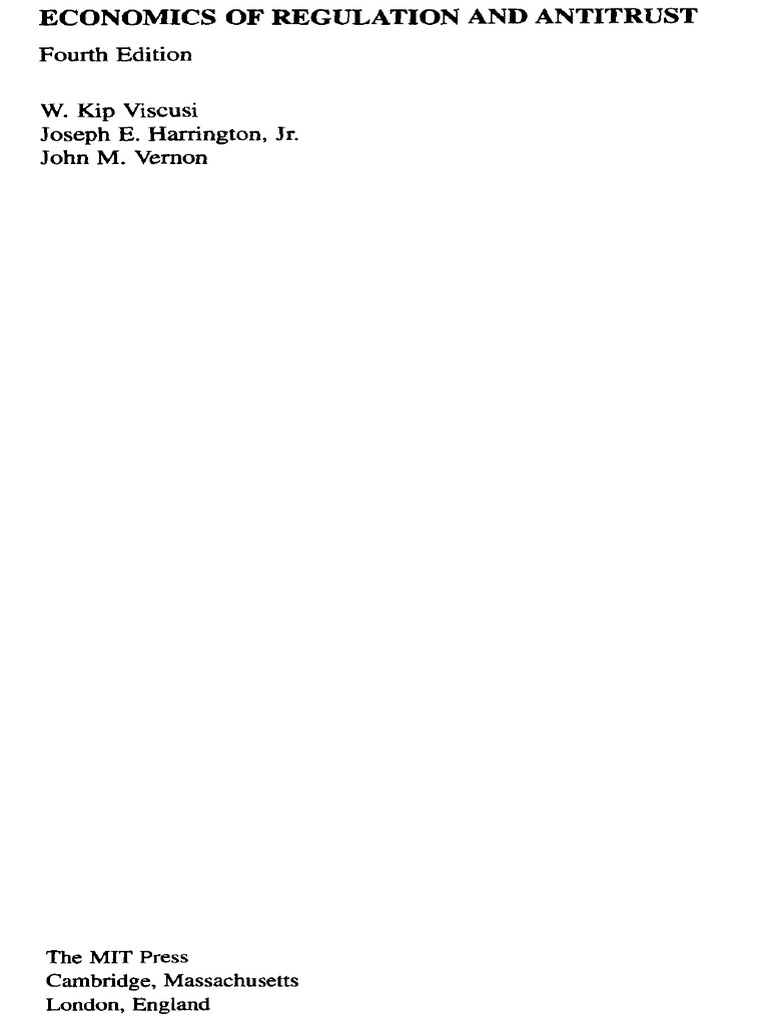 Economics of Regulation and Antitrust | PDF | Occupational Safety