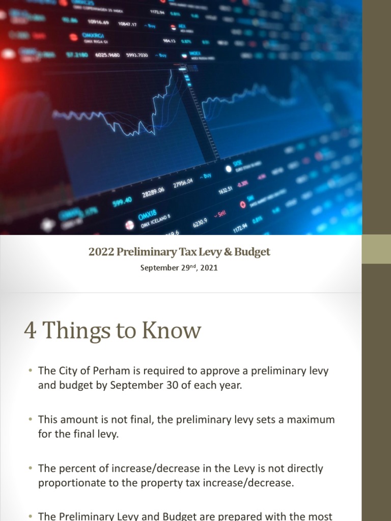 2022 Peliminary Perham Budget PDF Taxes Property Tax