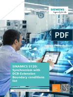 Sinamics S120: Synchronism With DCB-Extension Boundary Conditions List