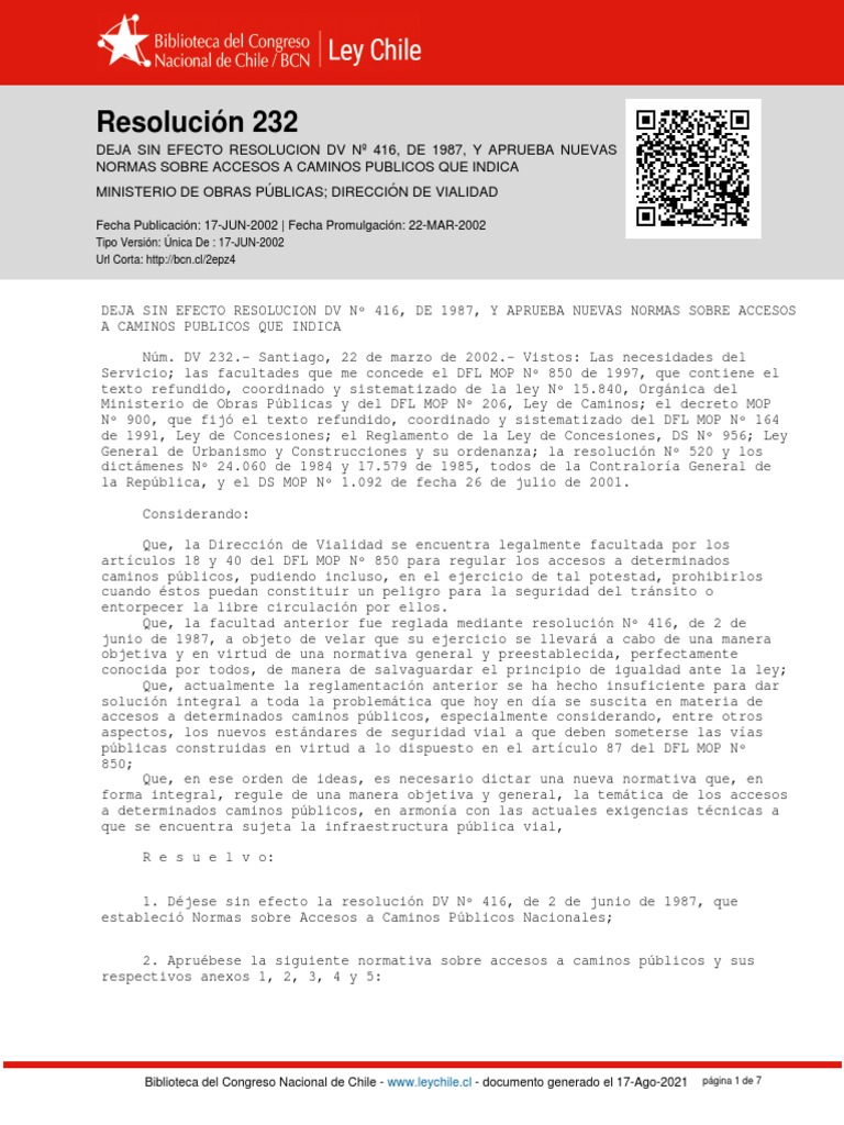 Nuevas Normas de Accesos a Caminos Públicos | PDF | La carretera ...