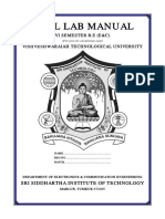 VHDL Lab Manual: Vi Semester B.E (E&C) Vishveshwaraiah Technological University