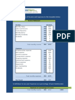 Auto Bujeting Excel