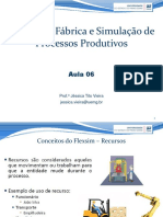 Aula 06 - Projeto de Fábrica e Simulação de Processos Produtivos