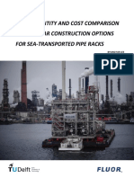Master Thesis on Steel Quantity and Cost Comparison of Modular Construction Options for Sea-Transported Pipe Racks