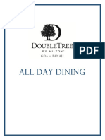 DoubleTree by Hilton Goa-Panaji Menu