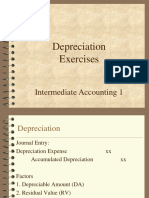 Depreciation Exercises
