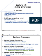 Modelling Enterprises: Modeling Business Processes