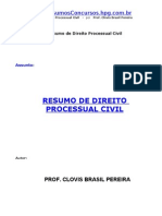 Resumo De Direito Processual Civil - Clovis Brasil Pereira