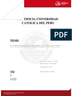 Constitucionalizacion Del Derecho Del Trabajo