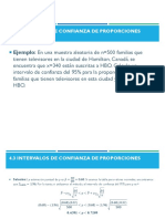 4.3 Intervalos de Confianza de Proporciones Ejemplo y Ejercicios