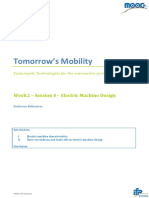 Tomorrow's Mobility: Week 2 - Session 4 - Electric Machine Design
